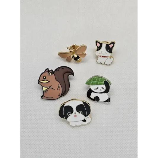 Cute animal pin badges (various designs) - Pin badges
