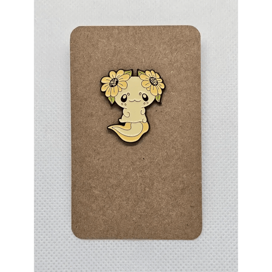 Cute Axolotl pin badges (various Kawaii cutie designs) - The Red Squirrel