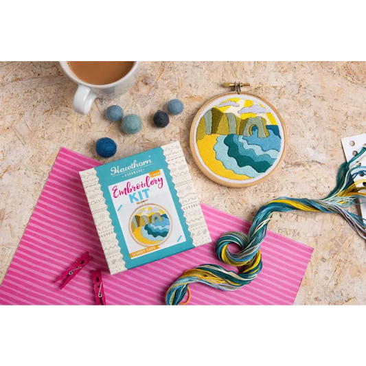 Dorset Days Mini Embroidery Kit | Complete Craft Kit for Beginners