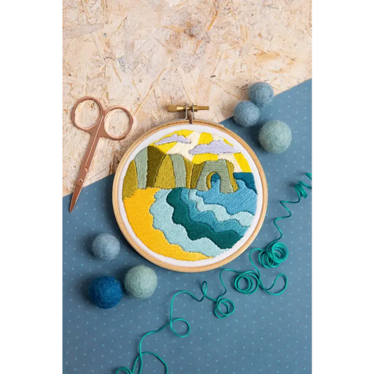 Dorset Days Mini Embroidery Kit | Complete Craft Kit for Beginners
