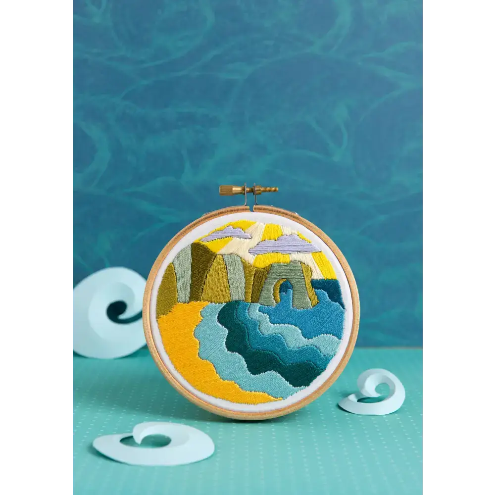 Dorset Days Mini Embroidery Kit | Complete Craft Kit for Beginners