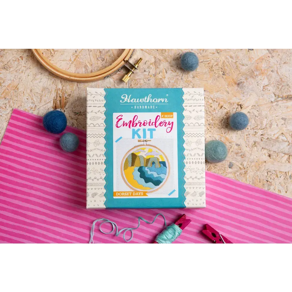 Dorset Days Mini Embroidery Kit | Complete Craft Kit for Beginners