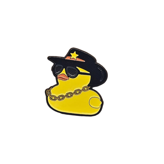 Duck themed pin badges - Quirky small gifts Cool Dude Duck
