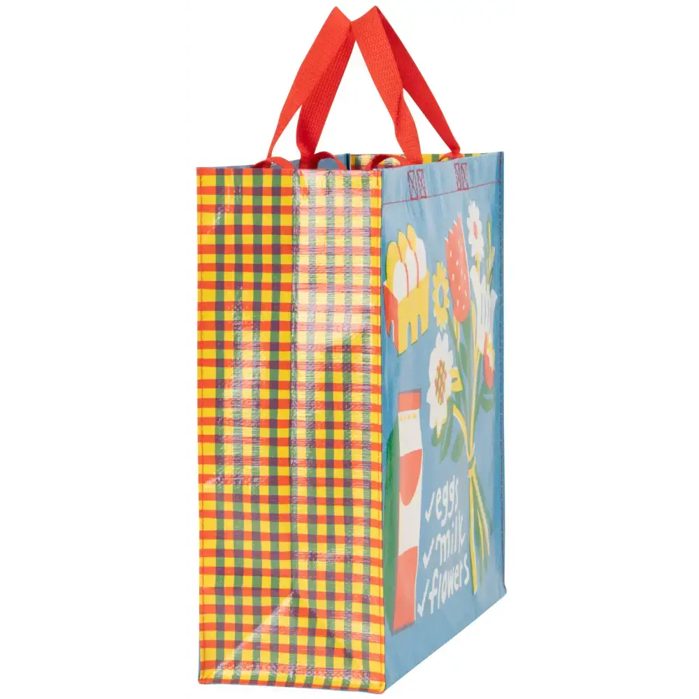 Eggs Milk Flowers Shopper - NEW!
