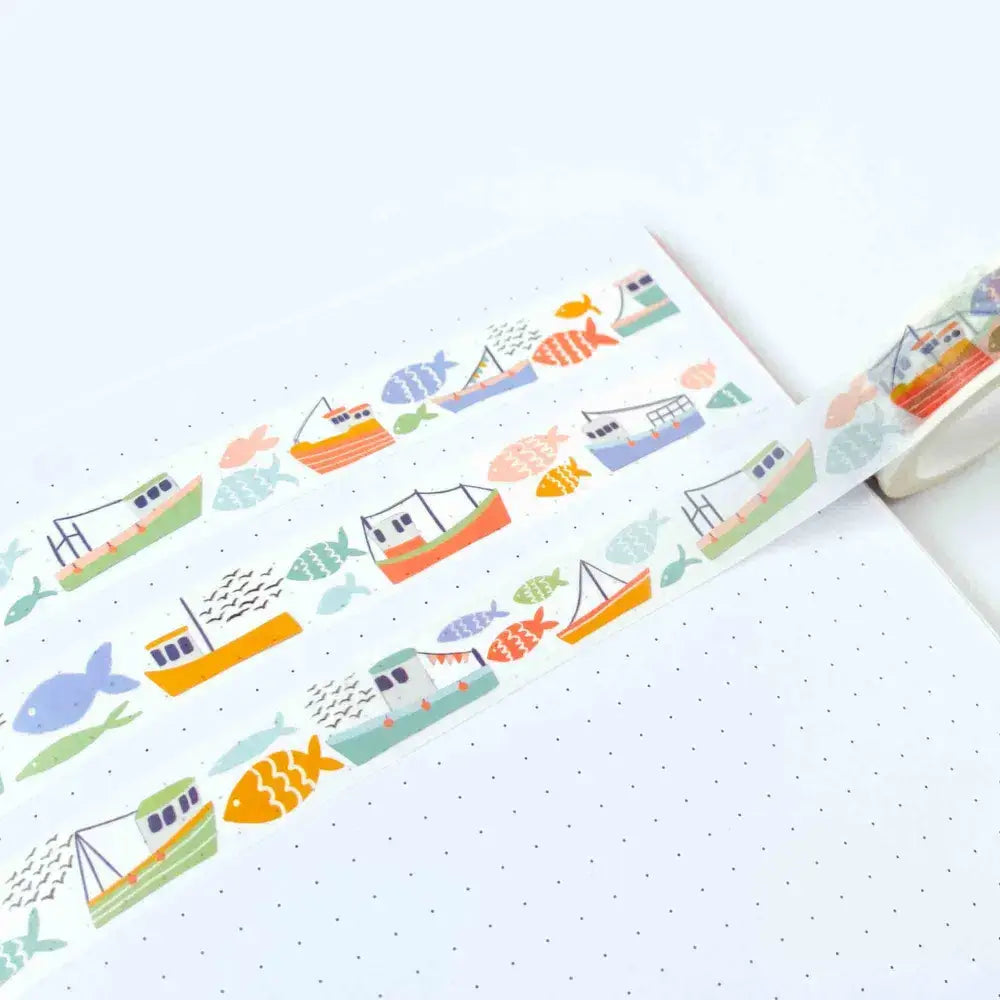 Fish and Ships Washi Tape