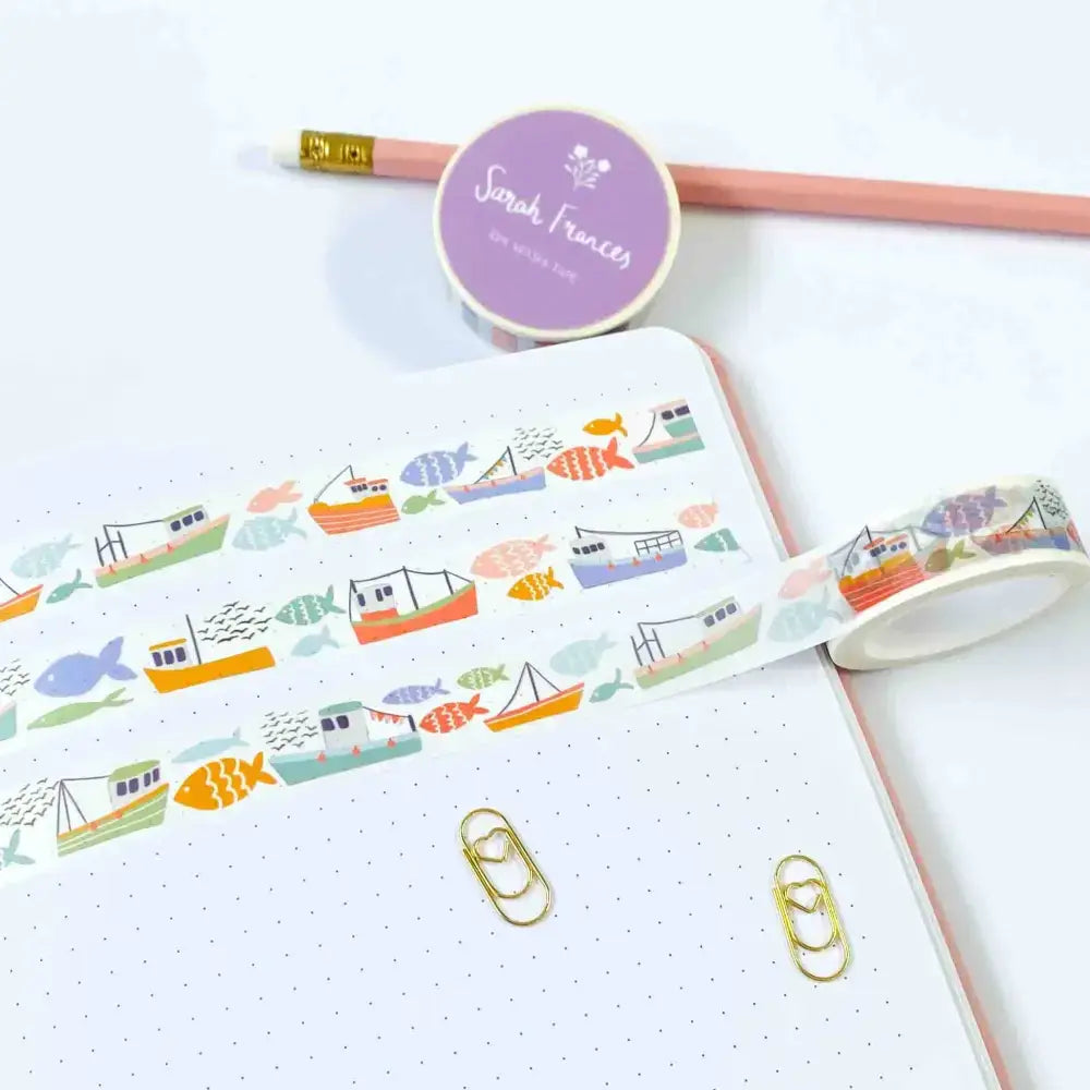 Fish and Ships Washi Tape