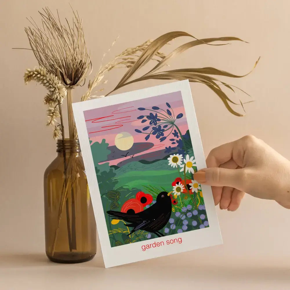 Garden song - greeting card nature - greetings card