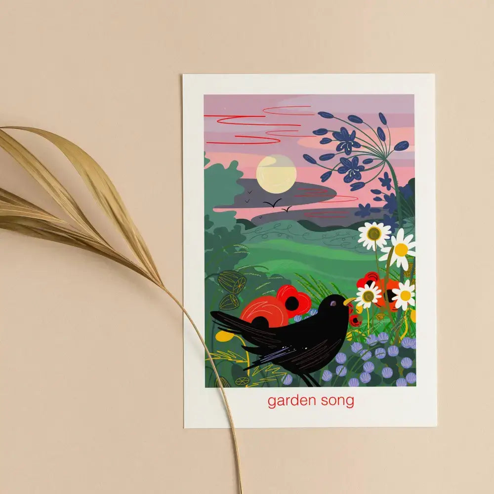 Garden song - greeting card nature - greetings card