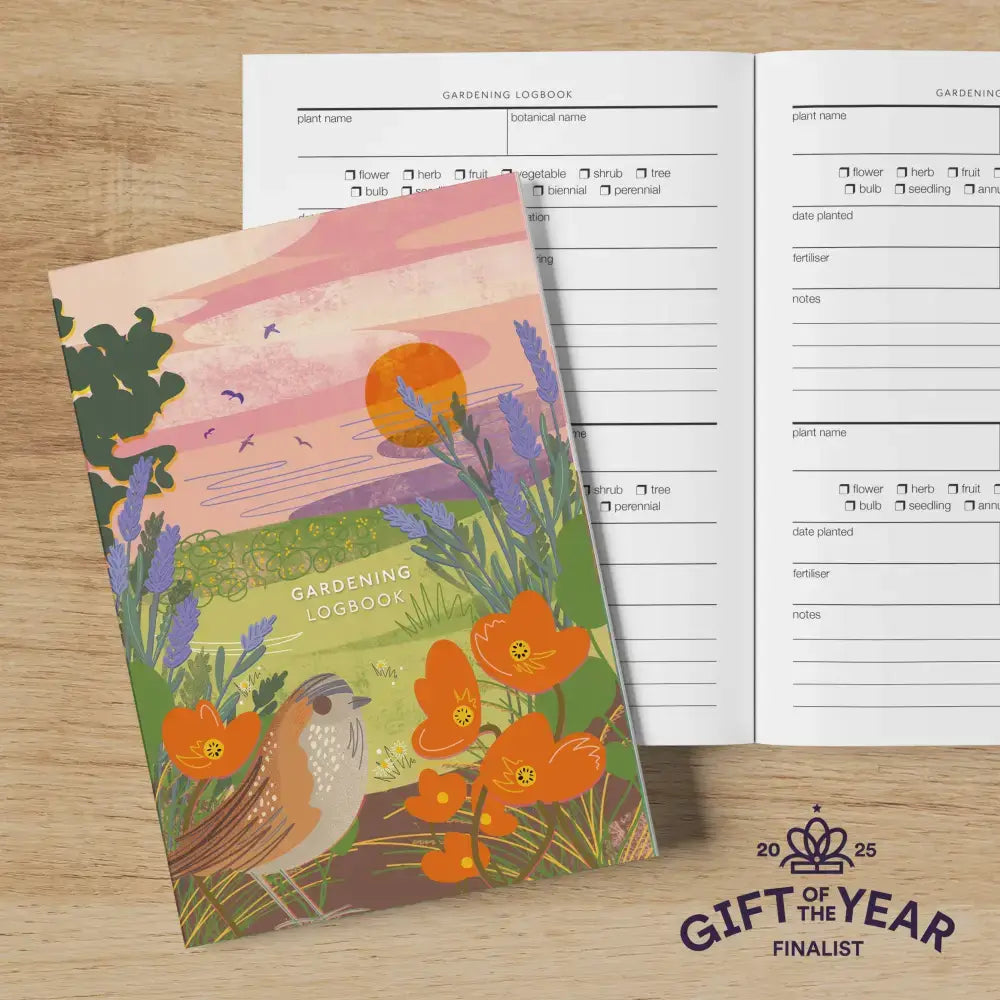 Gardening logbook - planting journal summer haze cover
