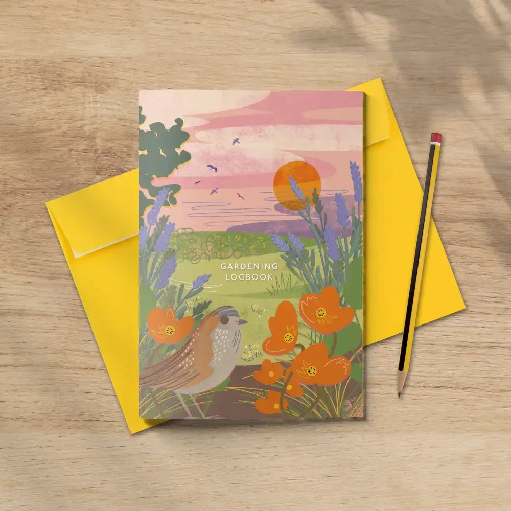 Gardening logbook - planting journal summer haze cover