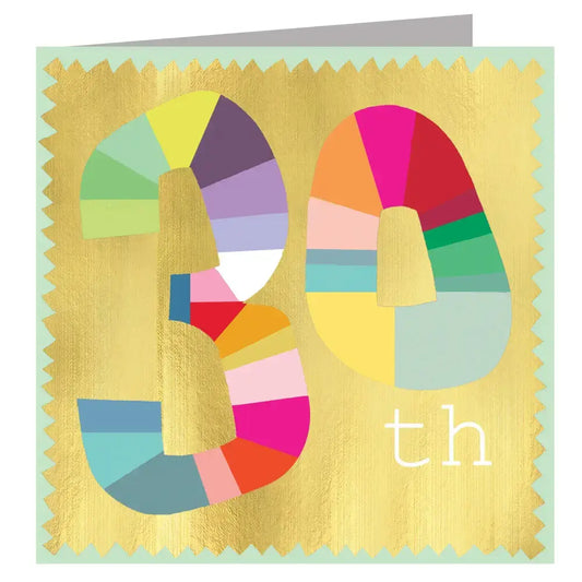 GD30 Gold Foiled Thirty Card