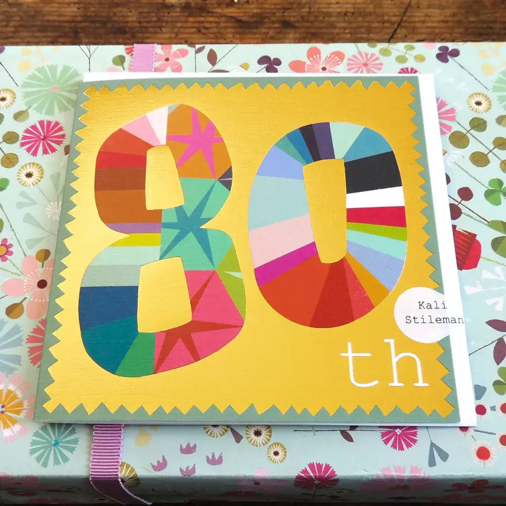 GD80 Gold Foiled Eighty Card