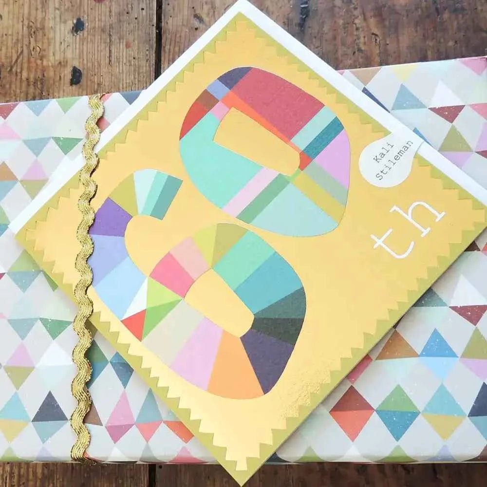 Gold Foiled Sixty Birthday Card - The Red Squirrel