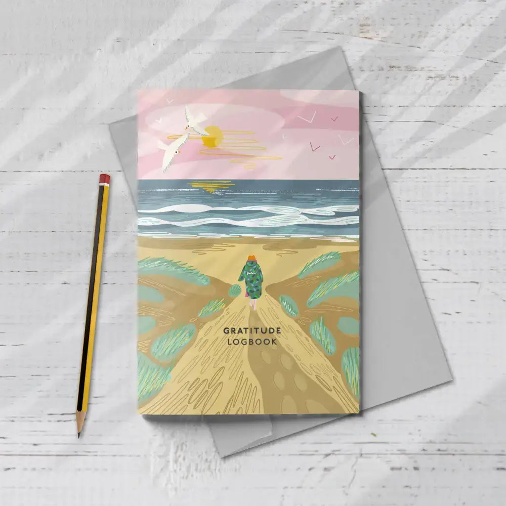 Gratitude Logbook - Over the Dunes Cover