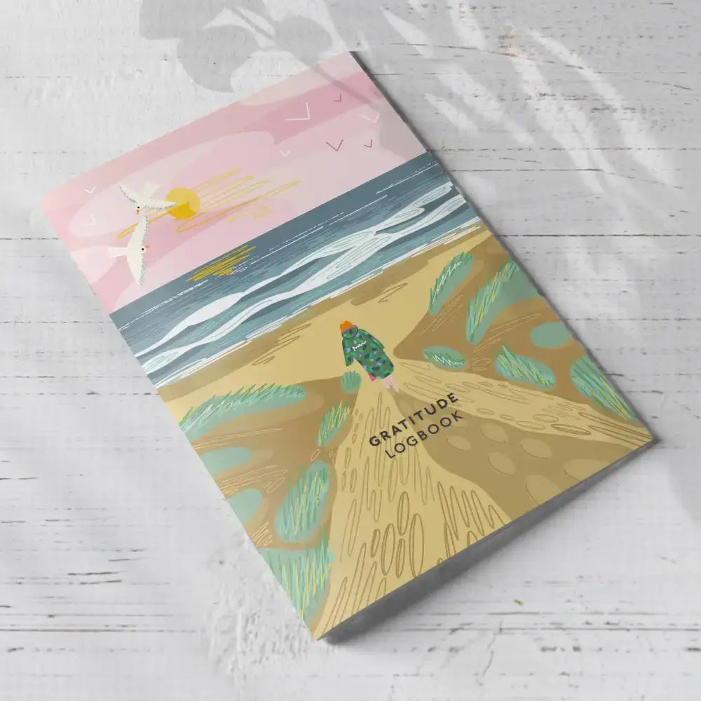 Gratitude Logbook - Over the Dunes Cover