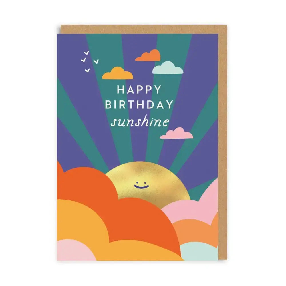 Happy Birthday Sunshine Greeting Card - greetings card