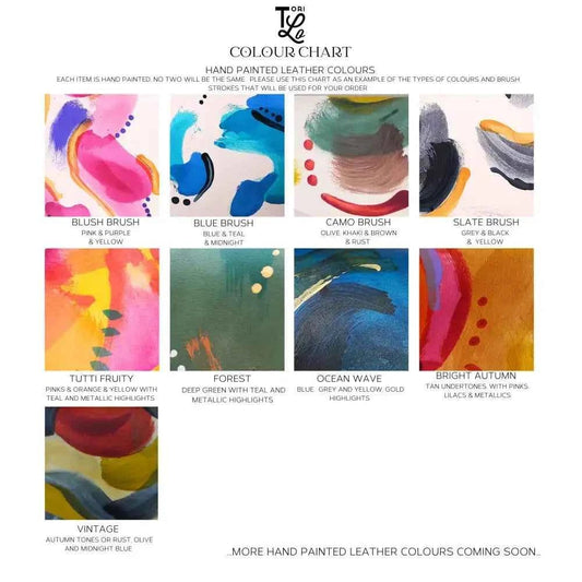 Heart Leather Stud Earrings - Multiple Colours - The Red Squirrel