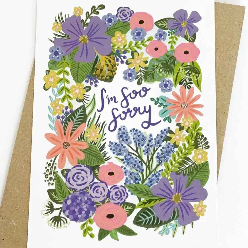 I'm Soo Sorry greetings card - The Red Squirrel