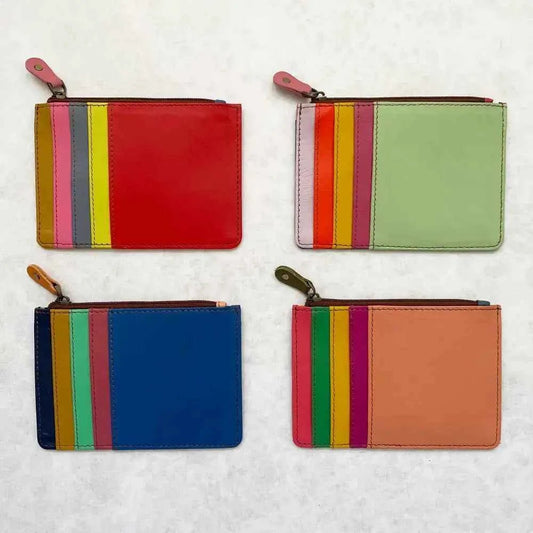 Kanga Recycled Leather Card Purse - The Red Squirrel