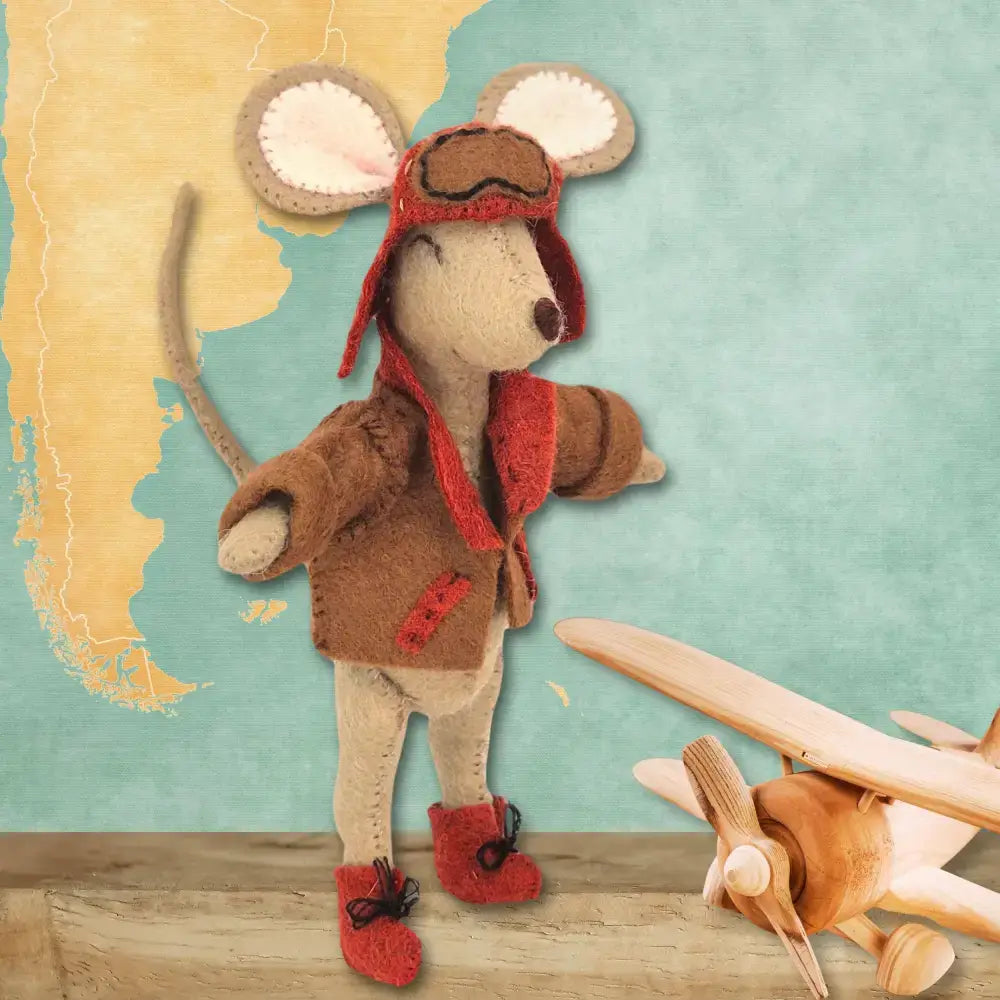 Little Mouse The Aviator Felt Craft Mini Kit - Felt craft kits