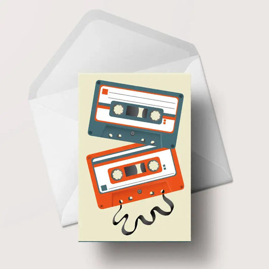 Mixtape Greeting Card - Pale