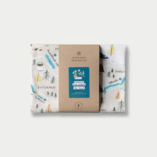 Paddle the Lakes Tea Towel