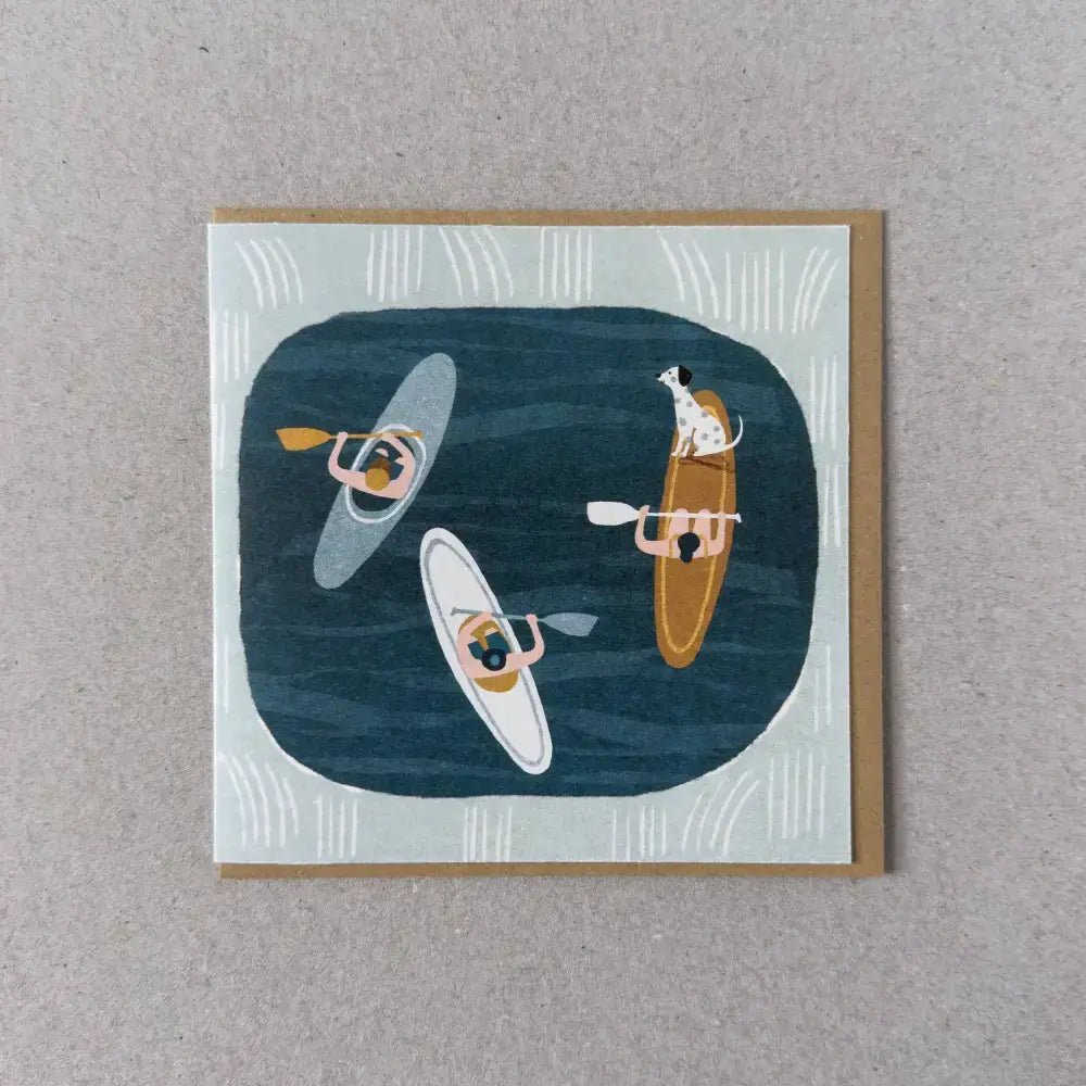 Paddleboarding Greetings Card