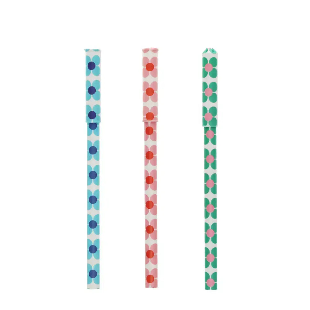 Paper ballpoint pens (set of 3) - Daisy