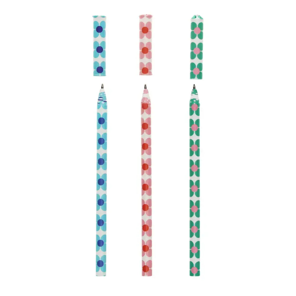 Paper ballpoint pens (set of 3) - Daisy