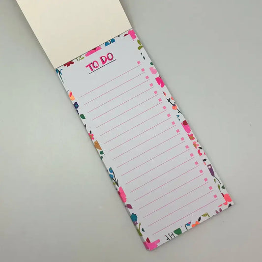 Paper Salad Magnetic List Pad - Floral Notes To Do List