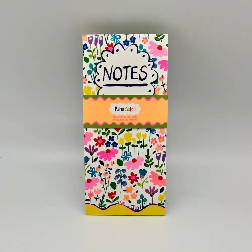 Paper Salad Magnetic List Pad - Floral Notes To Do List