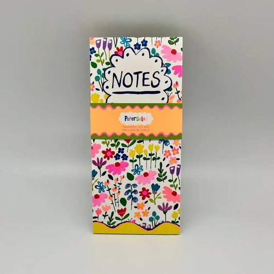 Paper Salad Magnetic List Pad - Floral Notes To Do List