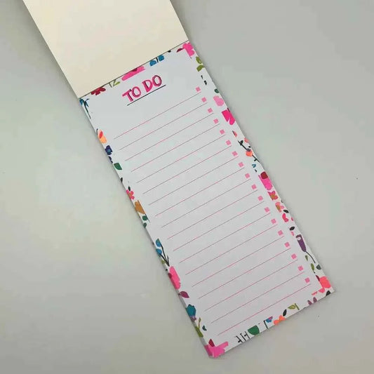 Paper Salad Magnetic List Pad - Floral Notes To Do List