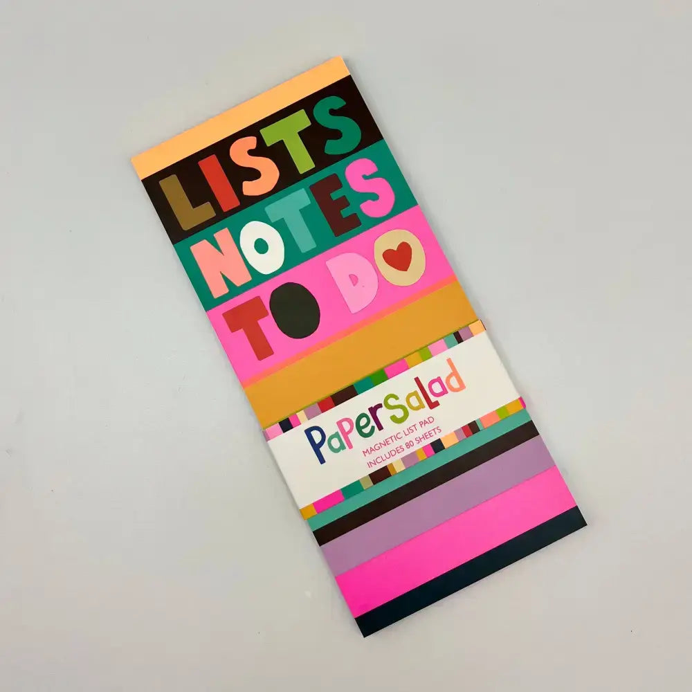 Paper Salad Magnetic List Pad - Stripes Lists Notes