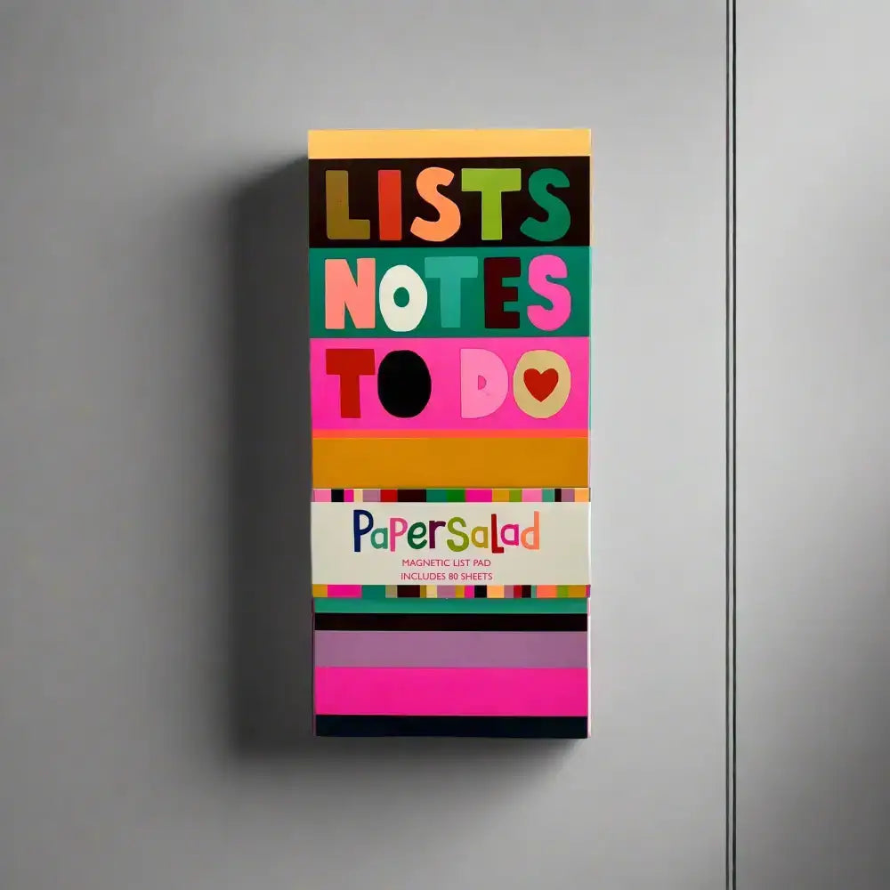 Paper Salad Magnetic List Pad - Stripes Lists Notes - Notepads