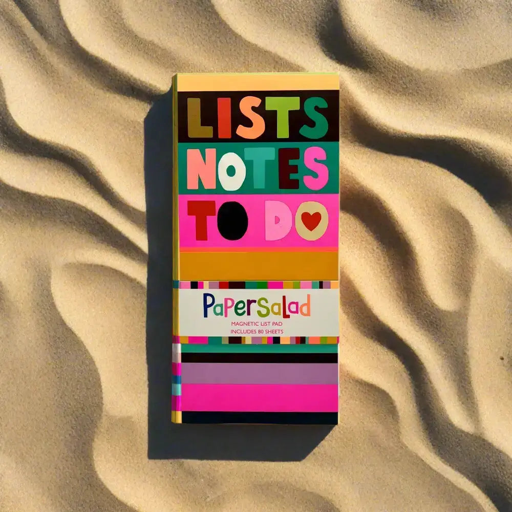 Paper Salad Magnetic List Pad - Stripes Lists Notes - Notepads