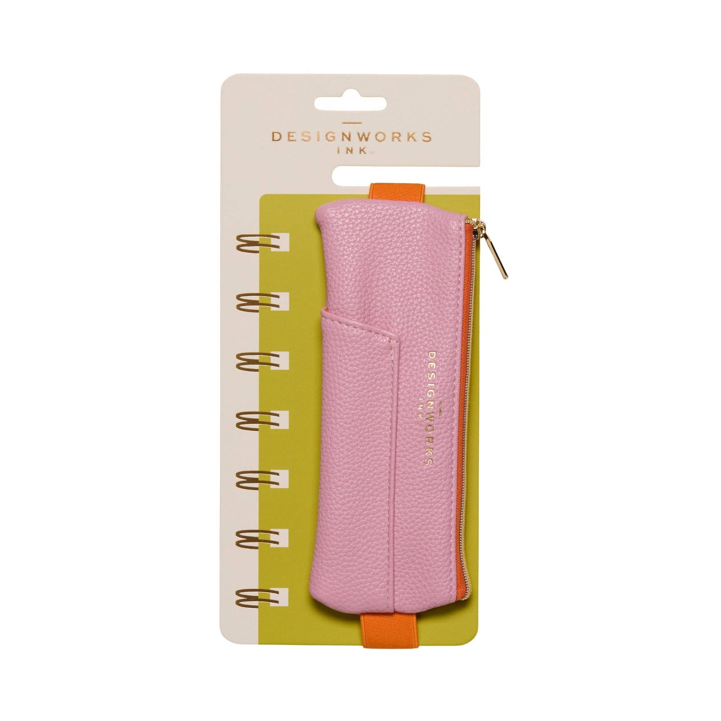 Designworks Ink Pen Pouch - Pink + Orange - The Red Squirrel