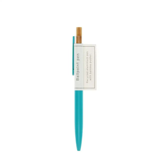 Recycled Aluminium Ballpoint Pen - Turquoise