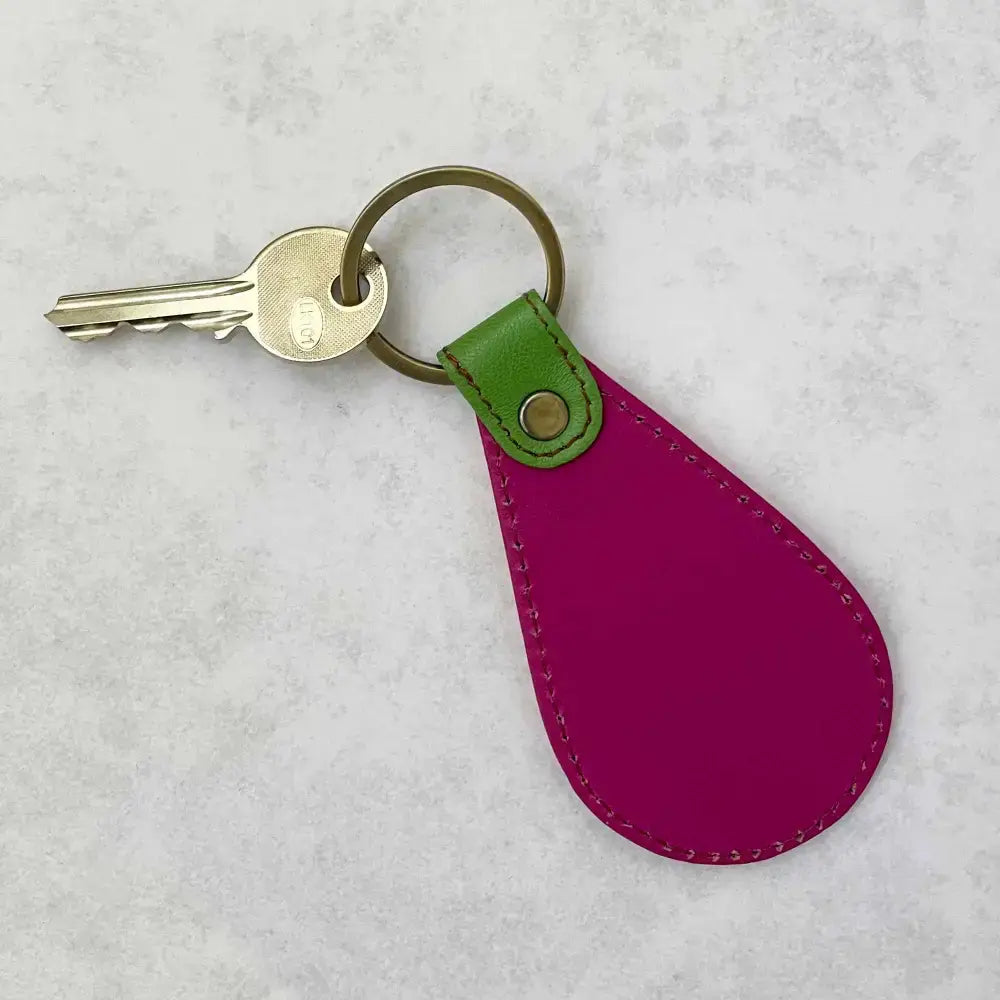 Recycled Leather Fob Keyring
