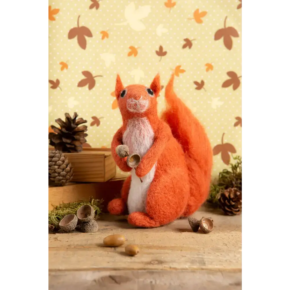 Red Squirrel Needle Felting Kit | Beginner Craft Kit