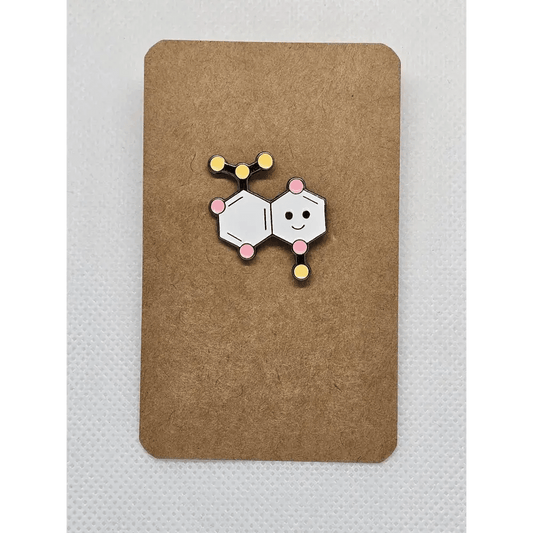 Science themed pin badges (various designs) - The Red Squirrel