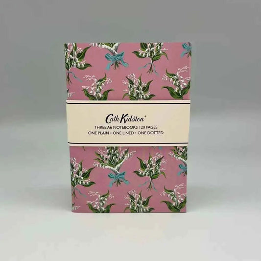 Set of 3 A6 notebooks Birds and Flowers Design - Cath Kidston - The Red Squirrel