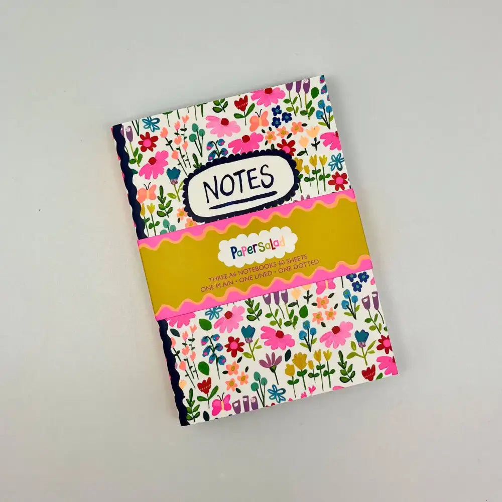 Set of 3 A6 notebooks - Paper Salad - Notes
