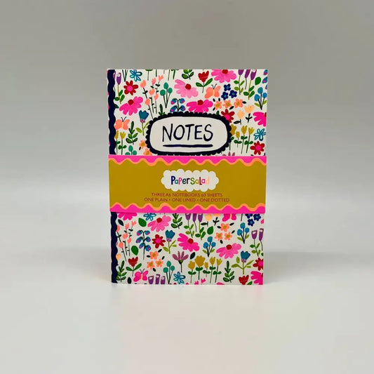 Set of 3 A6 notebooks - Paper Salad - Notes
