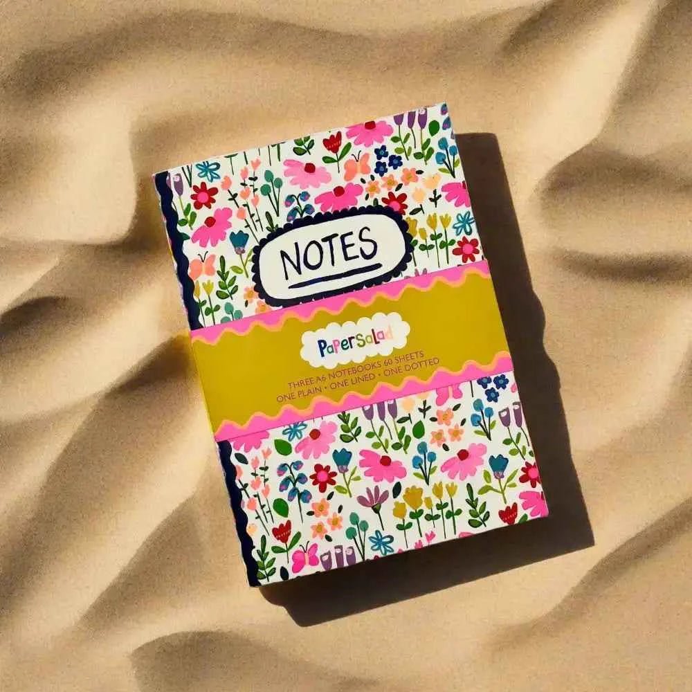 Set of 3 A6 notebooks - Paper Salad - Notes - The Red Squirrel