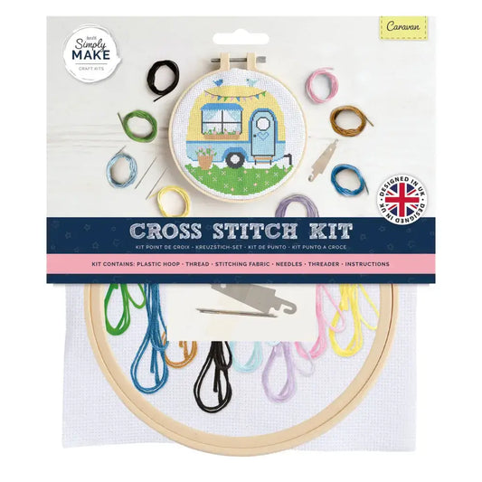 Simply Make Cross Stitch Craft Kit - Caravan Design