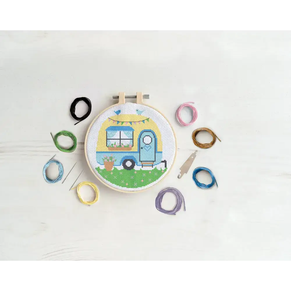 Simply Make Cross Stitch Craft Kit - Caravan Design