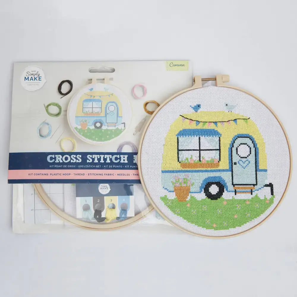 Simply Make Cross Stitch Craft Kit - Caravan Design