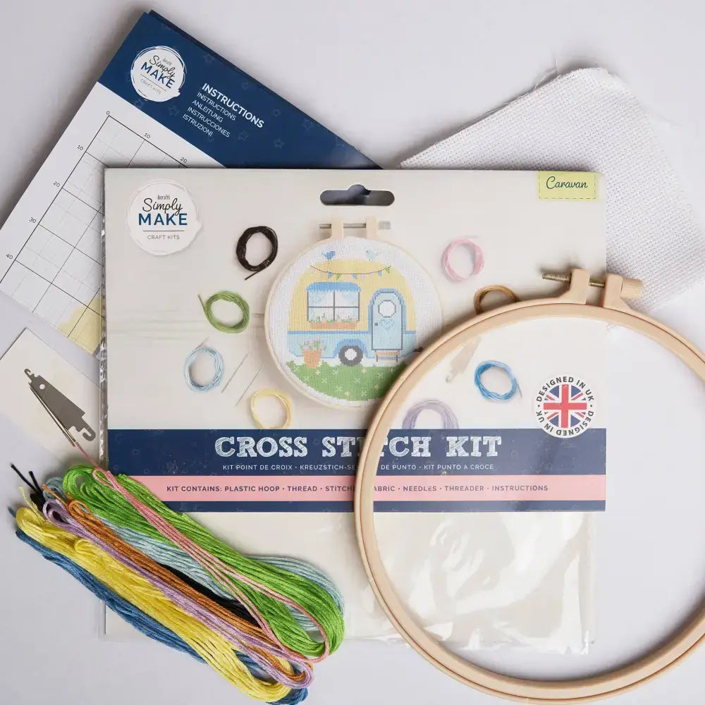 Simply Make Cross Stitch Craft Kit - Caravan Design
