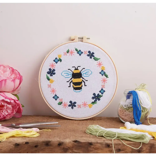 Simply Make Cross Stitch Kit - Bee